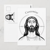 Jesus Christ Thunder_Cove Postkarte (Vorne/Hinten)