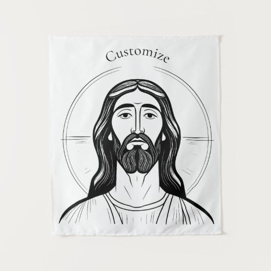 Jesus Christ Thunder_Cove Wandteppich (Vorderseite)