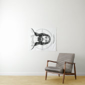 Jesus Christ Thunder_Cove Wandteppich (Beispiel (Horizontal))