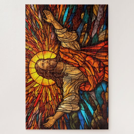Jesus Christ verkleidete Glas Art Puzzle (Vertikal)