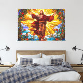 Jesus Christ verkleidete Glaskunst Leinwand (Insitu (Schlafzimmer))
