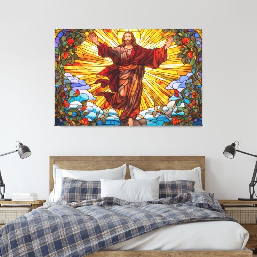 Jesus Christ verkleidete Glaskunst Leinwand (Insitu (Schlafzimmer))