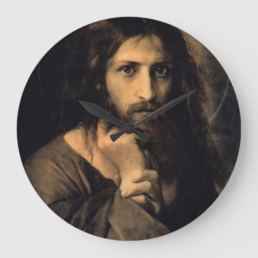 Jesus Christ von Georg Cornicelius Große Wanduhr (Vorderseite)