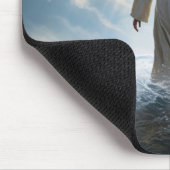Jesus Christ Walking auf Wasser, Christlich #7 Mousepad (Ecke)