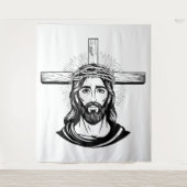 Jesus Christ Wandteppich (Vorderseite)