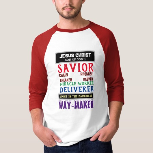JESUS CHRIST WAY MAKER CHRISTLICH T-Shirt (Vorderseite)