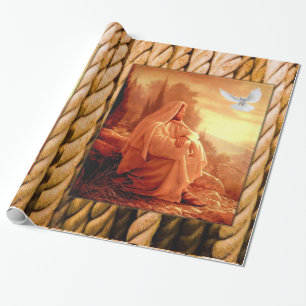 Jesus Christ Wrapping Paper Geschenkpapier