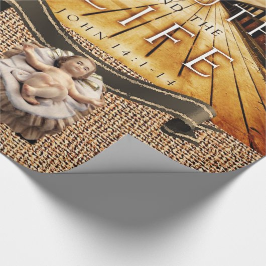 Jesus Christ Wrapping Paper Geschenkpapier (Ecke)