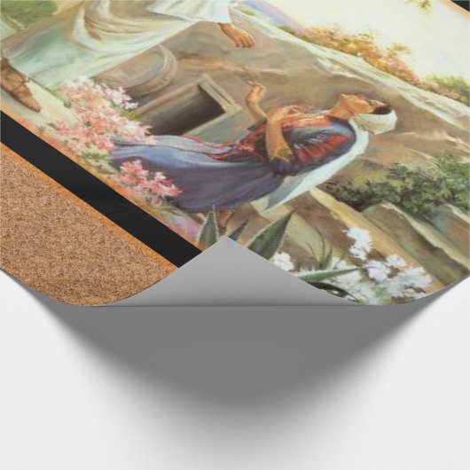 Jesus Christ Wrapping Paper Geschenkpapier (Ecke)