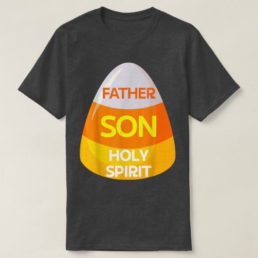 Jesus Christian Candy Corn Halloween T-Shirt (Design vorne)