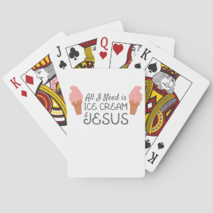 Jesus Christlich alles, was ich brauche, ist Eiscr Spielkarten