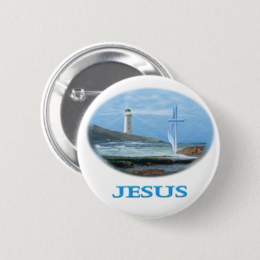 Jesus Christlich Button (Vorne & Hinten)