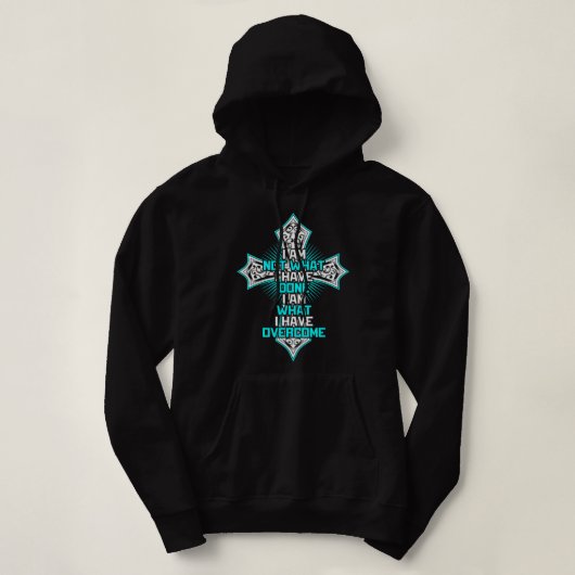 Jesus Christlich Cross Bekleidung Christliche Gesc Hoodie (Design vorne)