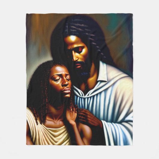 Jesus Christlich Fleece Blanket (Vorderseite)