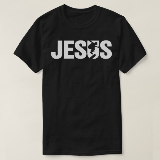 Jesus Christlich Skateboard Cooler Skater Design T-Shirt (Design vorne)