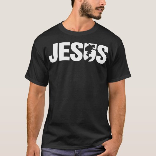 Jesus Christlich Skateboard Cooler Skater Design T-Shirt (Vorderseite)
