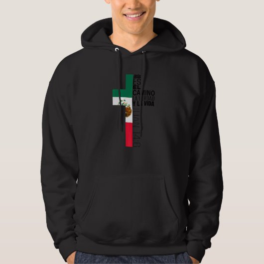 Jesus Christlich Spanisch Männer Vater Mutter Mex Hoodie (Vorderseite)