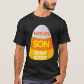 Jesus Christlich Trinity Candy Corn Kostüm Hallowe T-Shirt (Vorderseite)