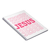 Jesus Christliche Osterfrühlingsfarben Notizblock (Rechte Seite)