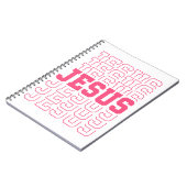 Jesus Christliche Osterfrühlingsfarben Notizblock (Linke Seite)