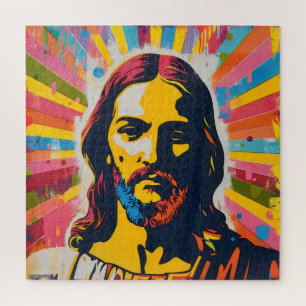 Jesus Christliche Pop Art Puzzle