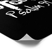 Jesus Christliches Design - gottgeschützter Psalm  Poster (Ecke)