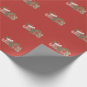 Jesus Christliches religiöses Sprichwort Glaubensl Geschenkpapier (Ecke)