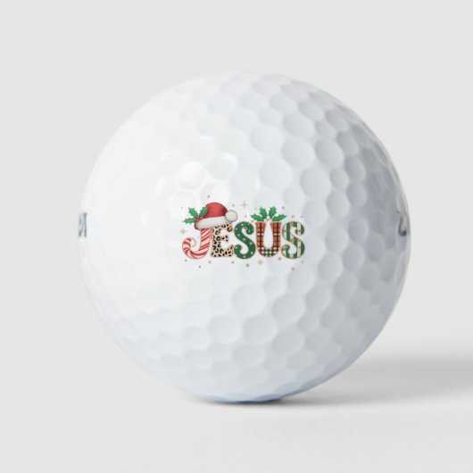 Jesus Christliches religiöses Sprichwort Glaubensl Golfball (Vorderseite)