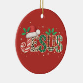 Jesus Christliches religiöses Sprichwort Glaubensl Keramik Ornament (Rechts)