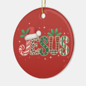 Jesus Christliches religiöses Sprichwort Glaubensl Keramik Ornament (Links)