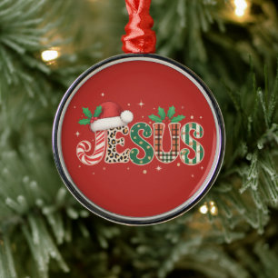 Jesus Christliches Religiöses Zitat Glaube Bibelve Ornament Aus Metall