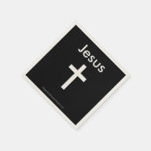 Jesus Christliches Symbol Cross Serviette (Ecke)