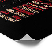 Jesus Christmas beginnt mit Christlichem Leopard R Poster (Ecke)