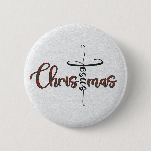 Jesus Christmas Button (Vorderseite)