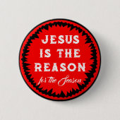 Jesus Christmas Button (Vorderseite)