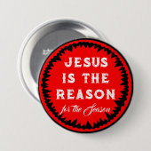 Jesus Christmas Button (Vorne & Hinten)