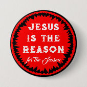 Jesus Christmas Button (Vorderseite)