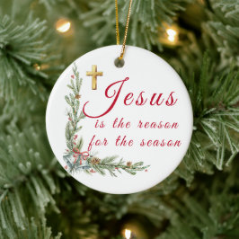 Jesus Christmas ornament