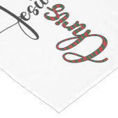 Jesus Christmas Table Runner Kurzer Tischläufer (Ecke)