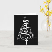 Jesus Christmas Tree Bible Verse  Karte (Gelbe Blume)
