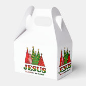 Jesus Christmas Trees Geschenkschachtel (Rückseite)