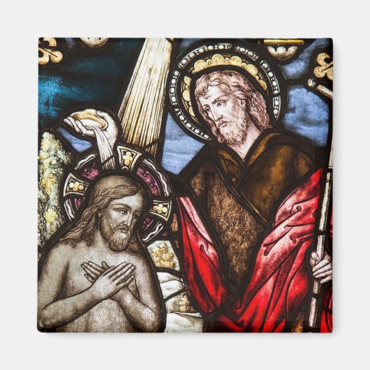 Jesus Christmas verkettete Glass Christmas Magnet (Vorne)