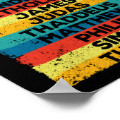 Jesus Christus 12 Apostel Jünger Weihnachten Poster (Ecke)