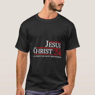 Jesus Christus 2024 Nur Jesus kann diese Nation Ge T-Shirt