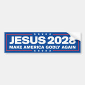 Jesus Christus 2028 macht Amerika wieder zum gottg Autoaufkleber (Vorne)