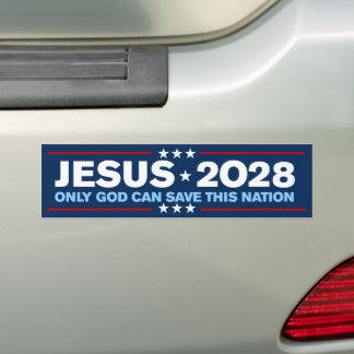 Jesus Christus 2028 Nur Gott kann diese Nation Ger Autoaufkleber