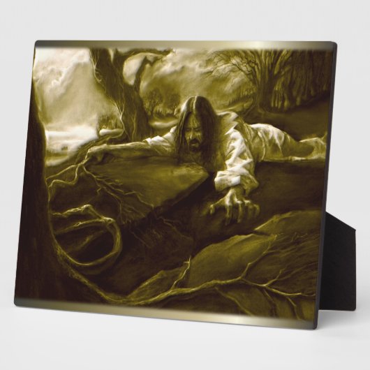 Jesus Christus Agony im Garten von Gethsemane Fotoplatte (Seite)