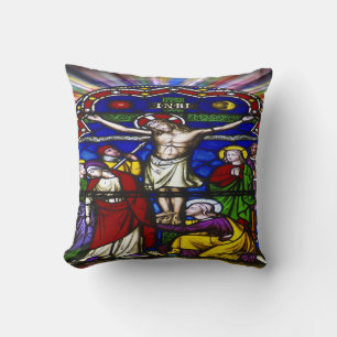 Jesus Christus am Kreuz Kissen