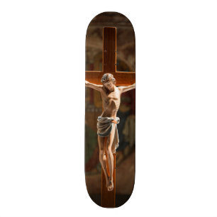 Jesus Christus am Kreuz Skateboard