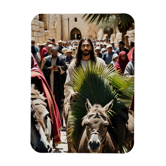 Jesus Christus auf dem Donkey Magnet (Vertikal)
